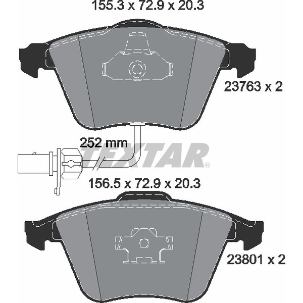 TEXTAR PC BRAKE PADS image