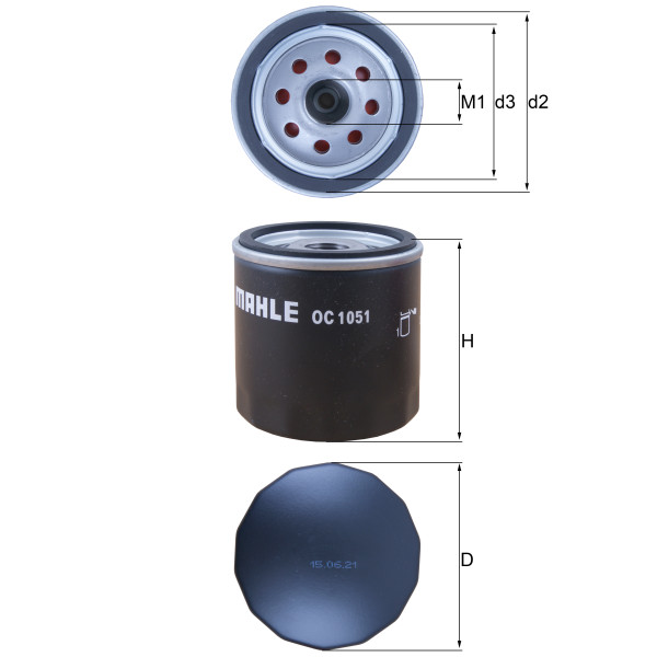 OIL FILTER - SPIN ON image