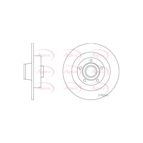 APEC BRAKE DISC (REAR) (SINGLE) image