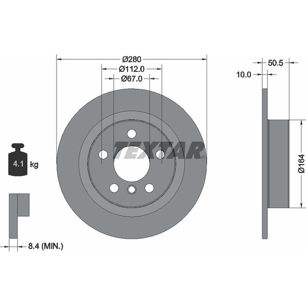 TEXTAR PC BRAKE DISCS image