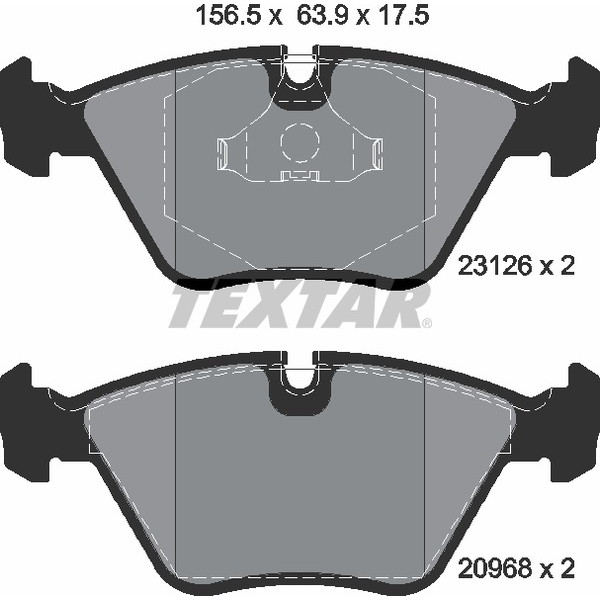 TEXTAR PC BRAKE PADS image