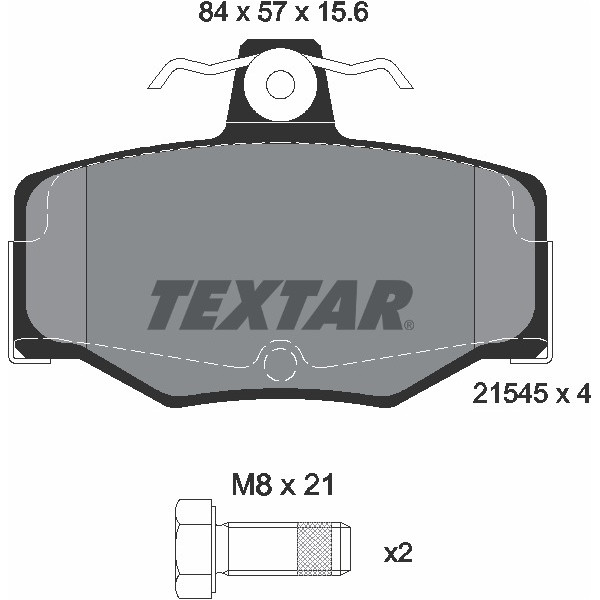 TEXTAR PC BRAKE PADS image