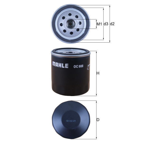OIL FILTER - SPIN ON image