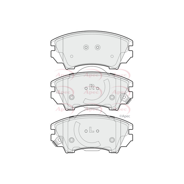 APEC BRAKE PADS (FRONT) (R90) image