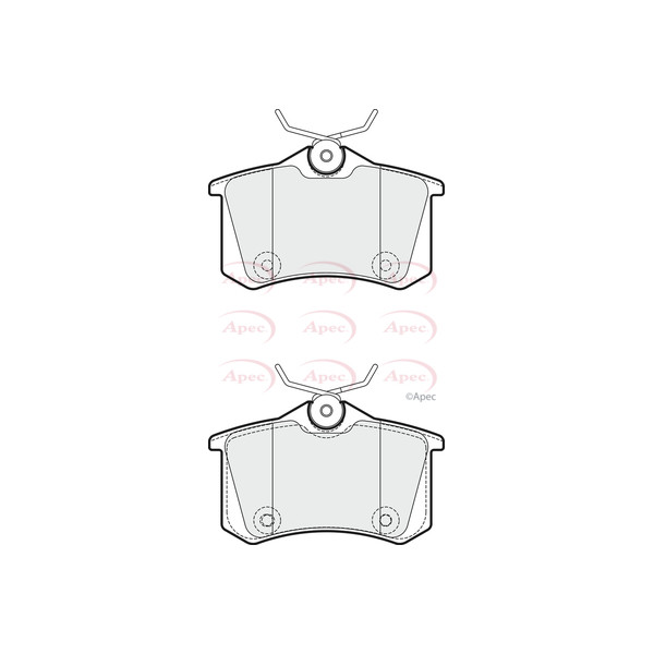 APEC BRAKE PADS (REAR) (R90) image