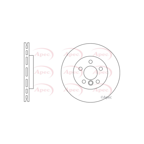 APEC BRAKE DISC (FRONT) (SINGLE) image