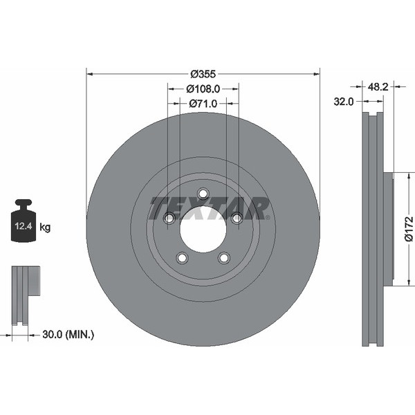TEXTAR PC BRAKE DISCS image