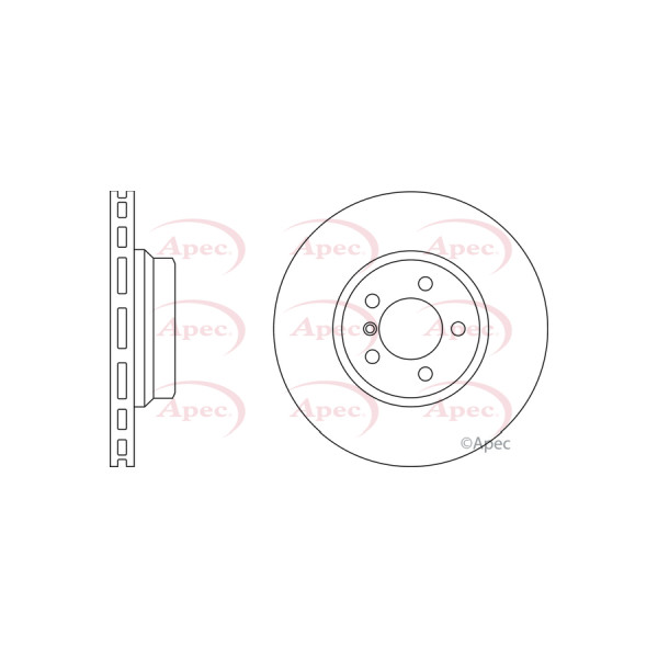 APEC BRAKE DISC (FRONT) (SINGLE) image