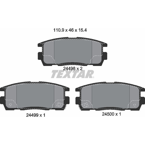 TEXTAR PC BRAKE PADS image