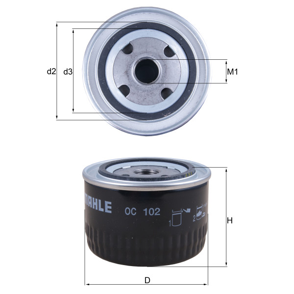 OIL FILTER - SPIN ON image
