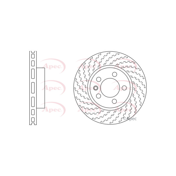 APEC BRAKE DISC (FRONT) (SINGLE) image
