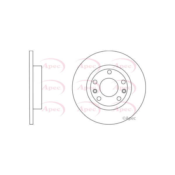 APEC BRAKE DISC (REAR) (SINGLE) image