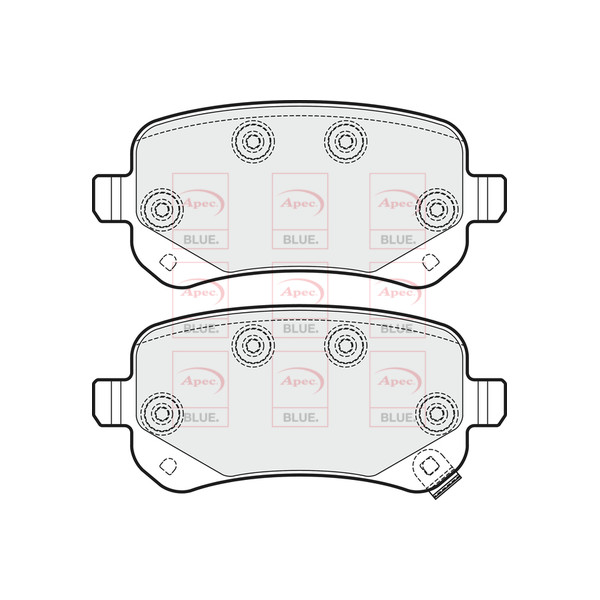 APEC BLUE BRAKE PADS (REAR) (R90) image
