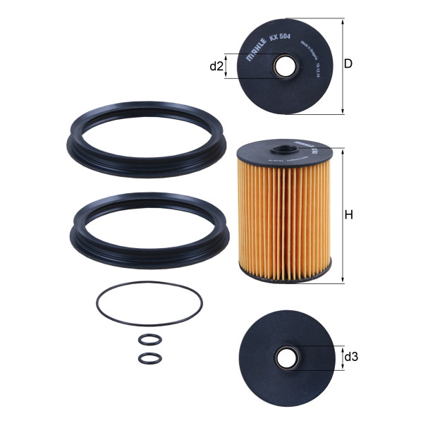 FUEL FILTER - ELEMENT image