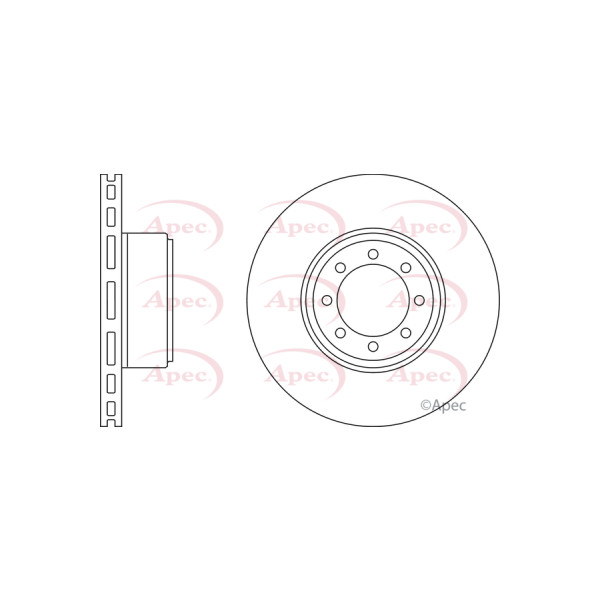 APEC BRAKE DISC (REAR) (SINGLE) image
