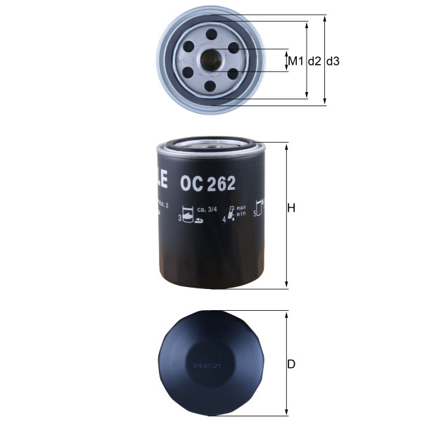 OIL FILTER - SPIN ON image