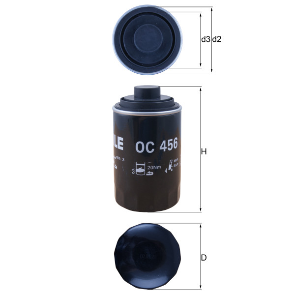 OIL FILTER - SPIN ON image
