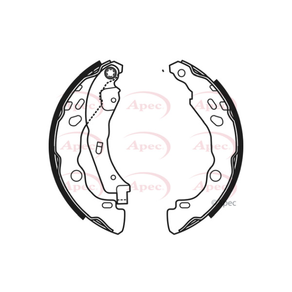 APEC BRAKE SHOES REAR image