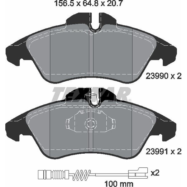 TEXTAR LCV BRAKE PADS image