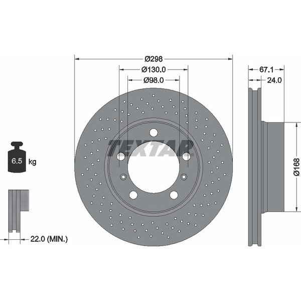 TEXTAR PC BRAKE DISCS image