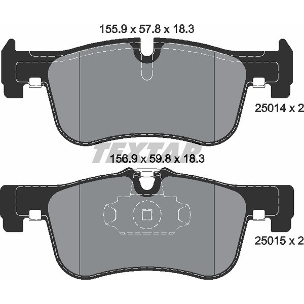 TEXTAR PC BRAKE PADS image