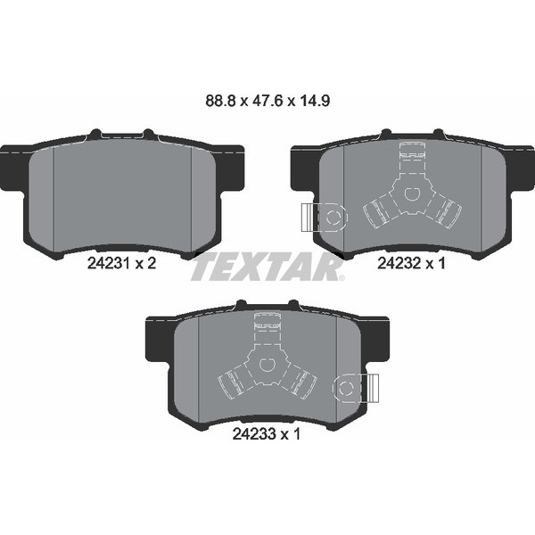 TEXTAR PC BRAKE PADS image