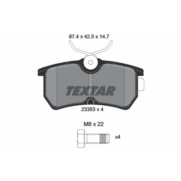 TEXTAR PC BRAKE PADS image