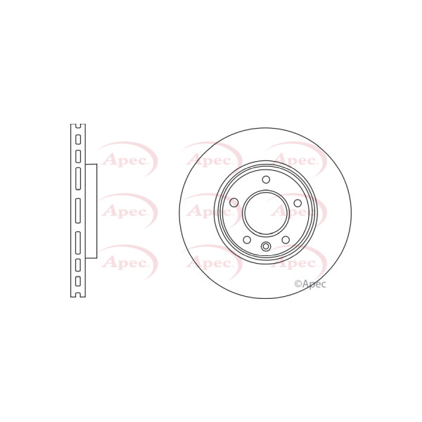APEC BRAKE DISC (FRONT) (SINGLE) image