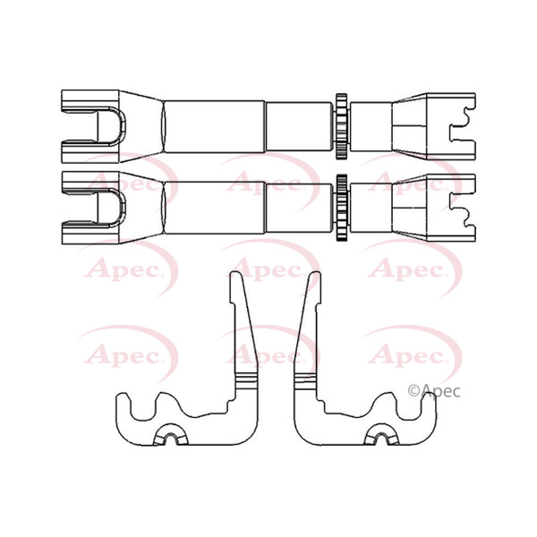 APEC ADJUSTER BAR AXLE SET image