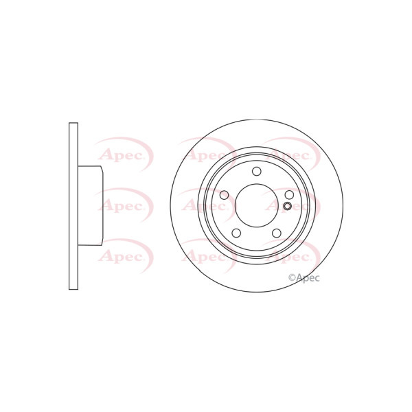 APEC BRAKE DISC (REAR) (SINGLE) image