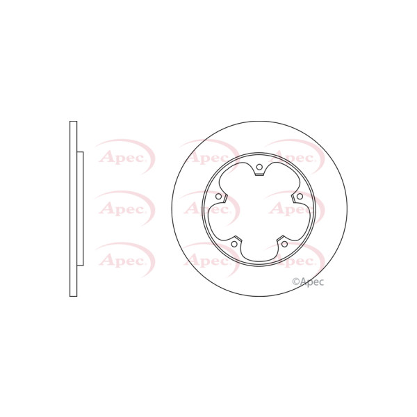 APEC BRAKE DISC (REAR) (SINGLE) image
