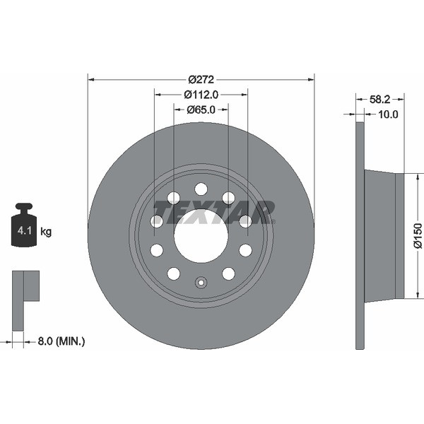 TEXTAR PC BRAKE DISCS image