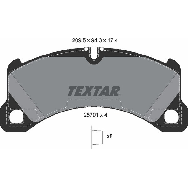TEXTAR PC BRAKE PADS image