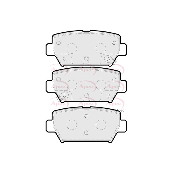APEC BRAKE PADS (REAR) (R90) image
