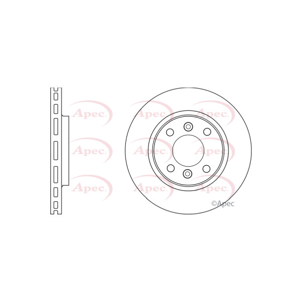APEC BRAKE DISC (FRONT) (SINGLE) image