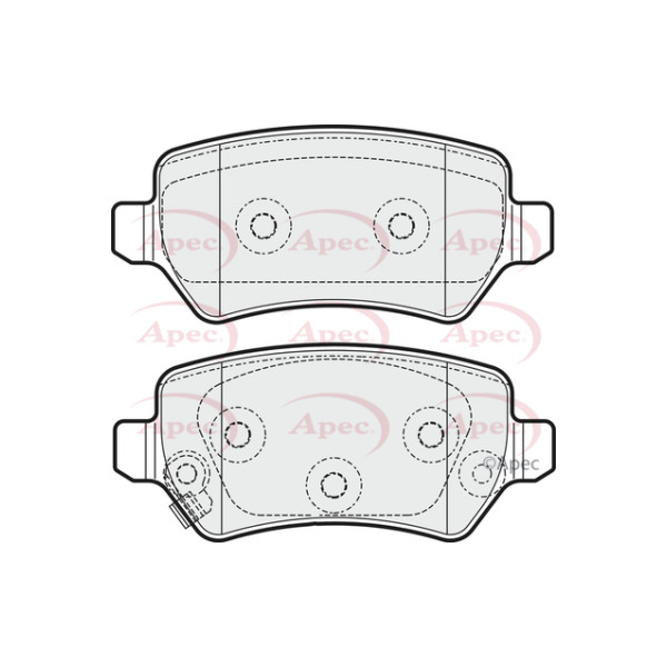 APEC BRAKE PADS (REAR) (R90) image