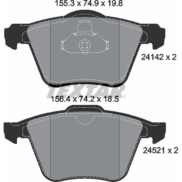 TEXTAR PC BRAKE PADS image