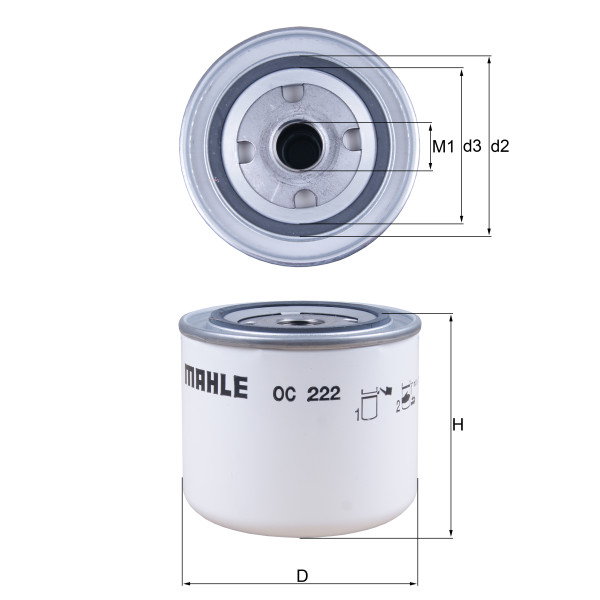 OIL FILTER - SPIN ON image