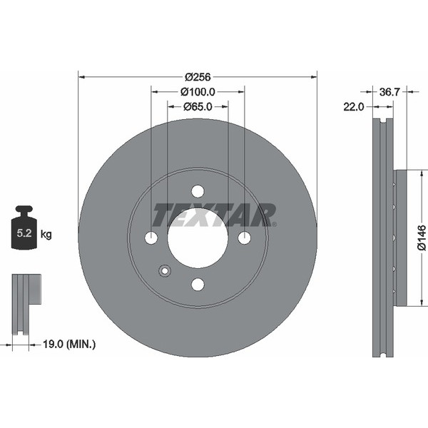 TEXTAR PC BRAKE DISCS image