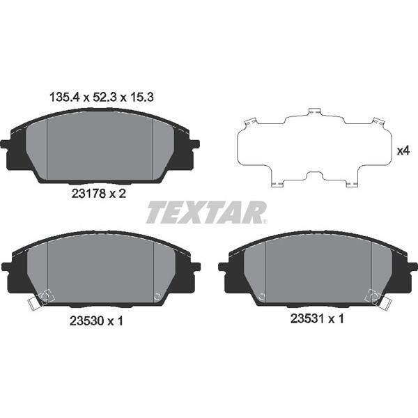 TEXTAR PC BRAKE PADS image