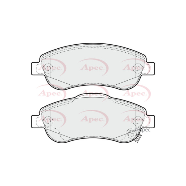 APEC BRAKE PADS (FRONT) (R90) image