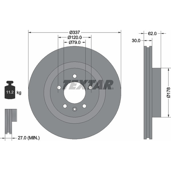 TEXTAR CAR BRAKE DISCS image
