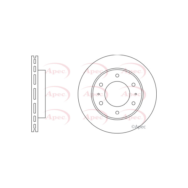 APEC BRAKE DISC (FRONT) (SINGLE) image
