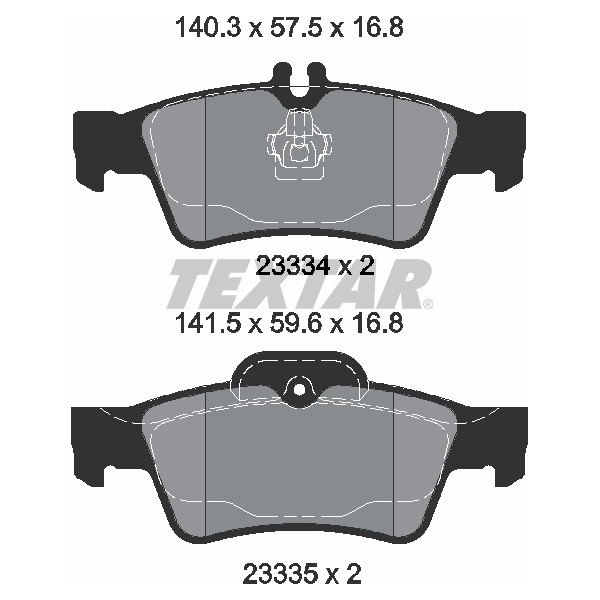 TEXTAR PC BRAKE PADS image