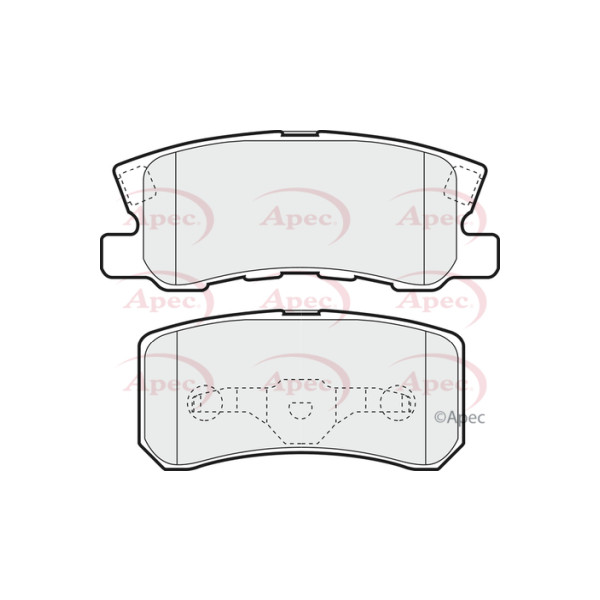 APEC BRAKE PADS (REAR) (R90) image