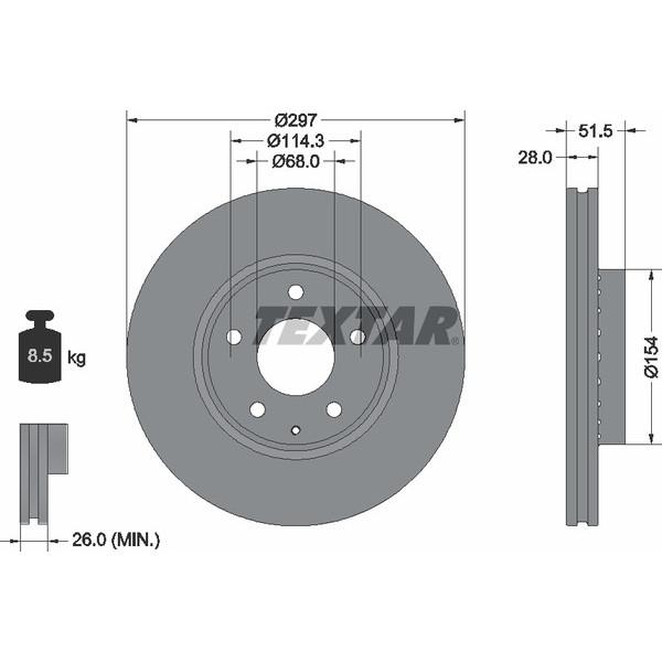 TEXTAR PC BRAKE DISCS image
