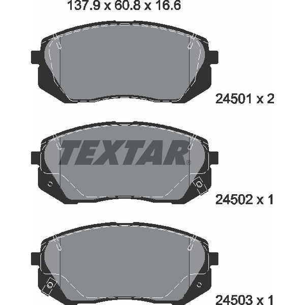 TEXTAR PC BRAKE PADS image