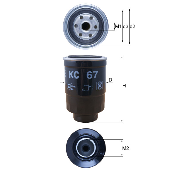 FUEL FILTER - SPIN ON image
