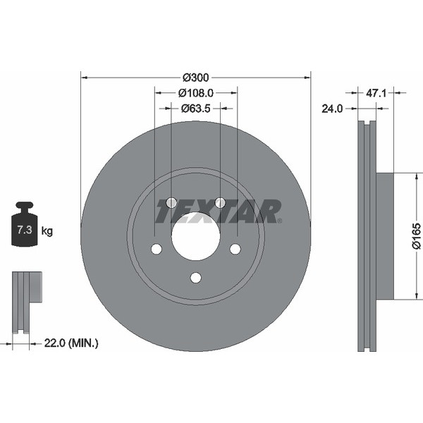 TEXTAR PC BRAKE DISCS image