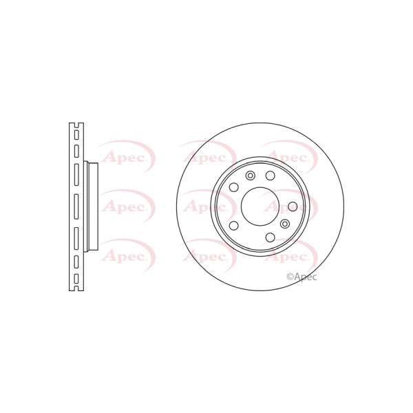 APEC BRAKE DISC (FRONT) (SINGLE) image
